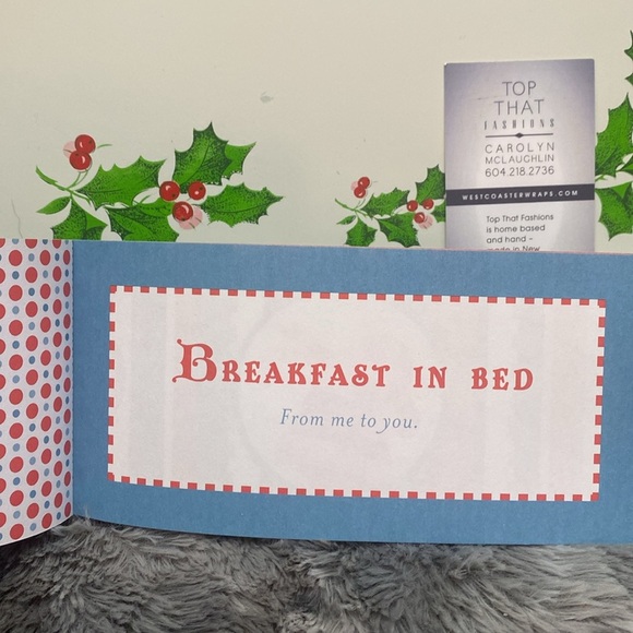 Vintage Lacquerware Tray - Red and White with cute coupon book - Picture 5 of 16